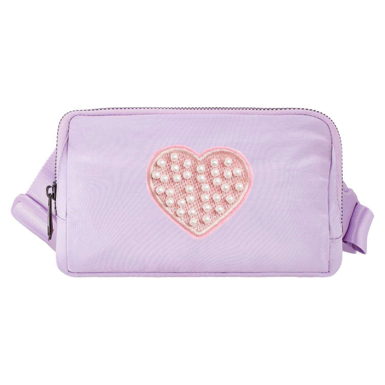 Pearl Heart Patch Belt Bag