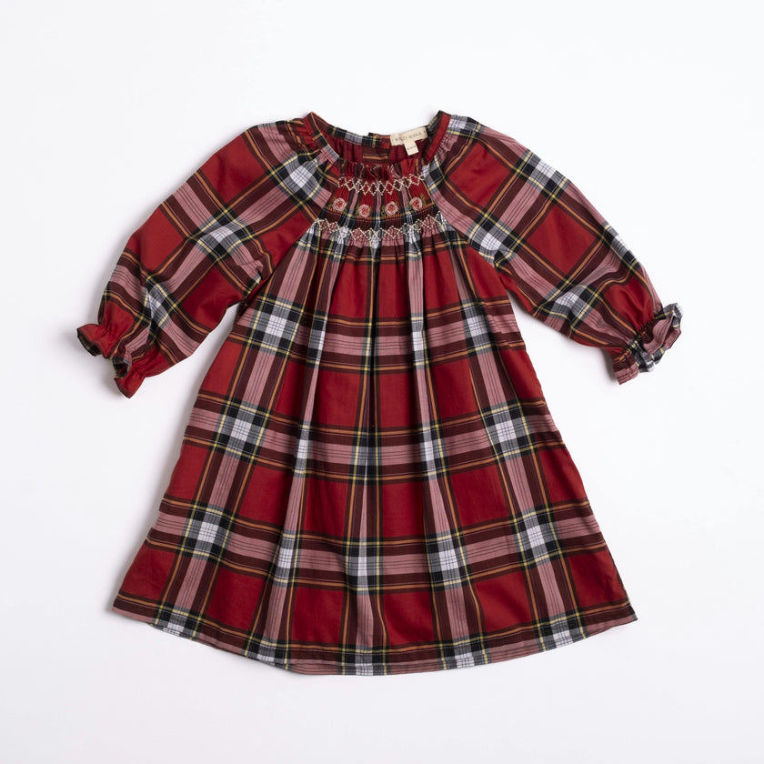 Nora Dress in Heritage Tartan