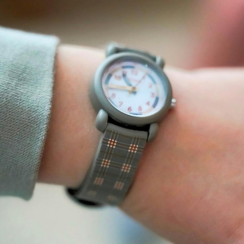 Classic Watches | Silicone + Stainless Steel | Storm Plaid