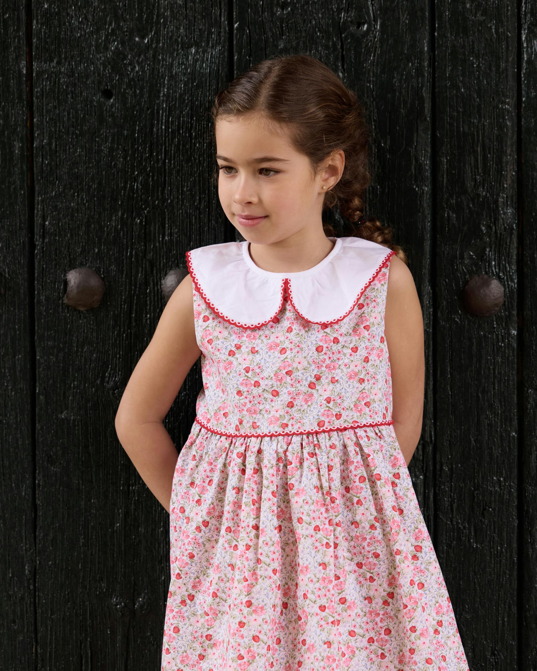 Lorena Dress Strawberry Print