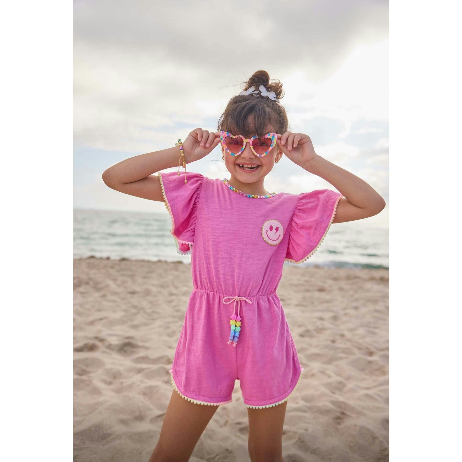 Pink Gems Emoji Romper