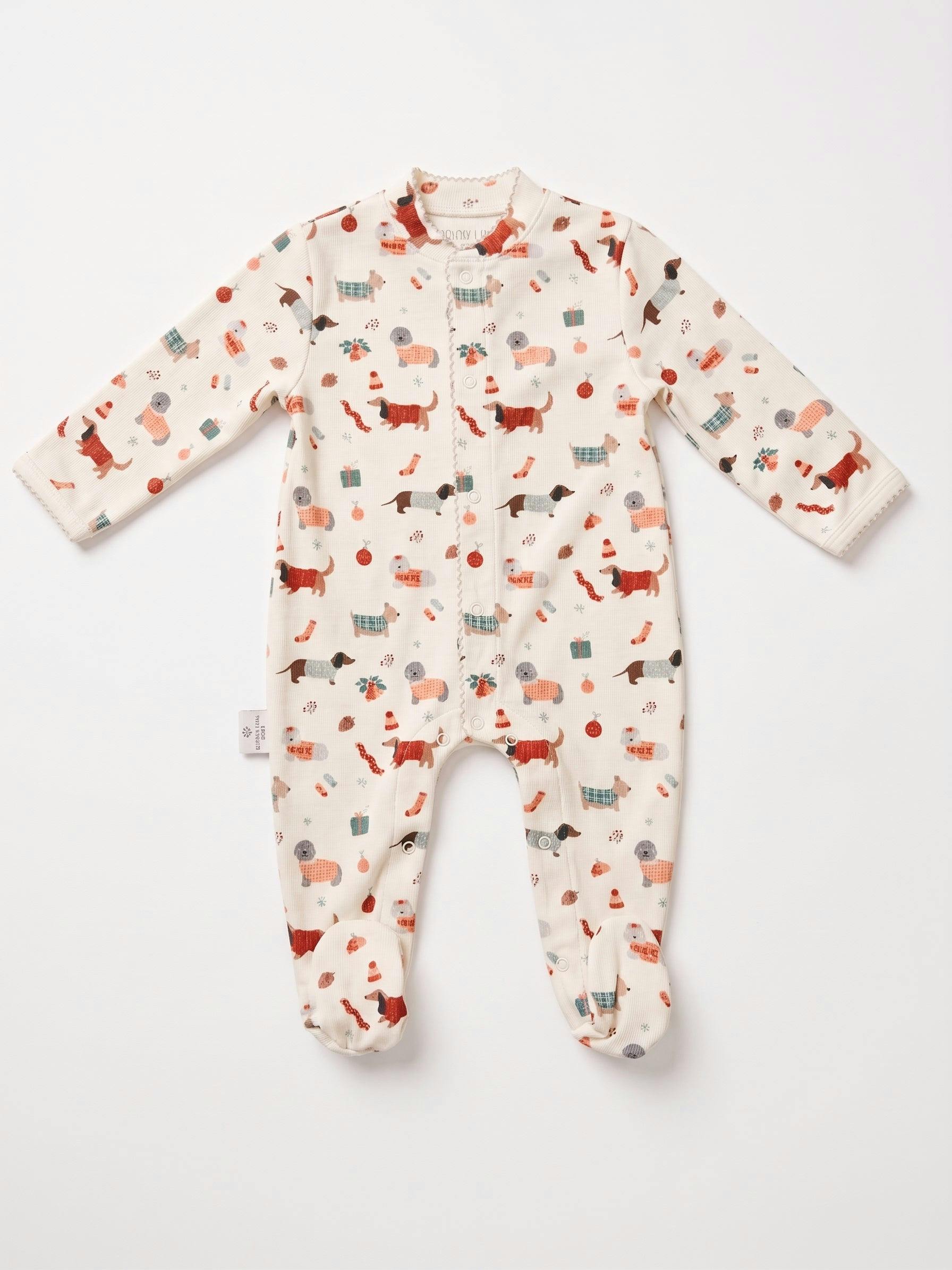 Holiday  Pima Cotton Baby One-Piece Pajamas
