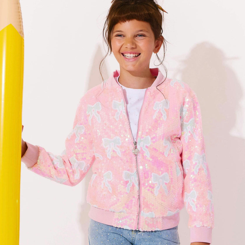 Sequin Bow Bomber
