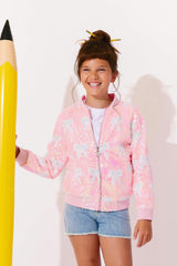 Sequin Bow Bomber