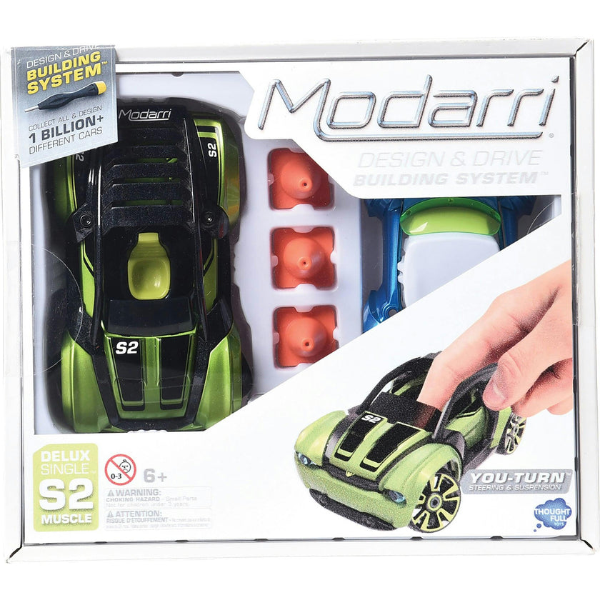 Modarri: S2 Muscle Car - Deluxe Single DIY Design & Build Toy Car