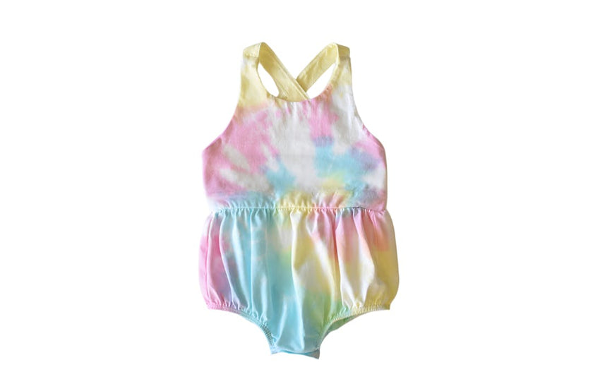 Cross Back Bubble Romper