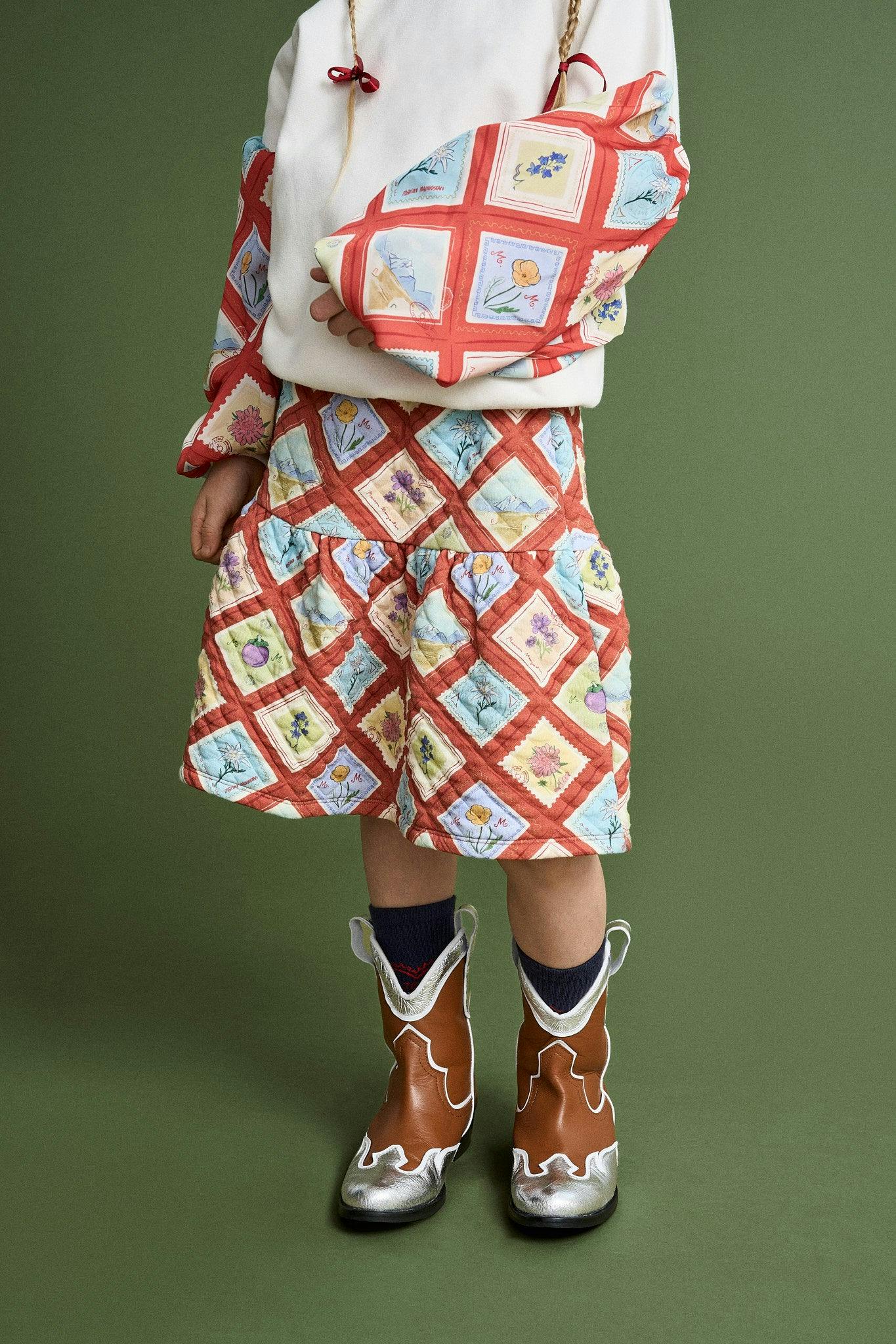 POSTCARD MINISKIRT RED