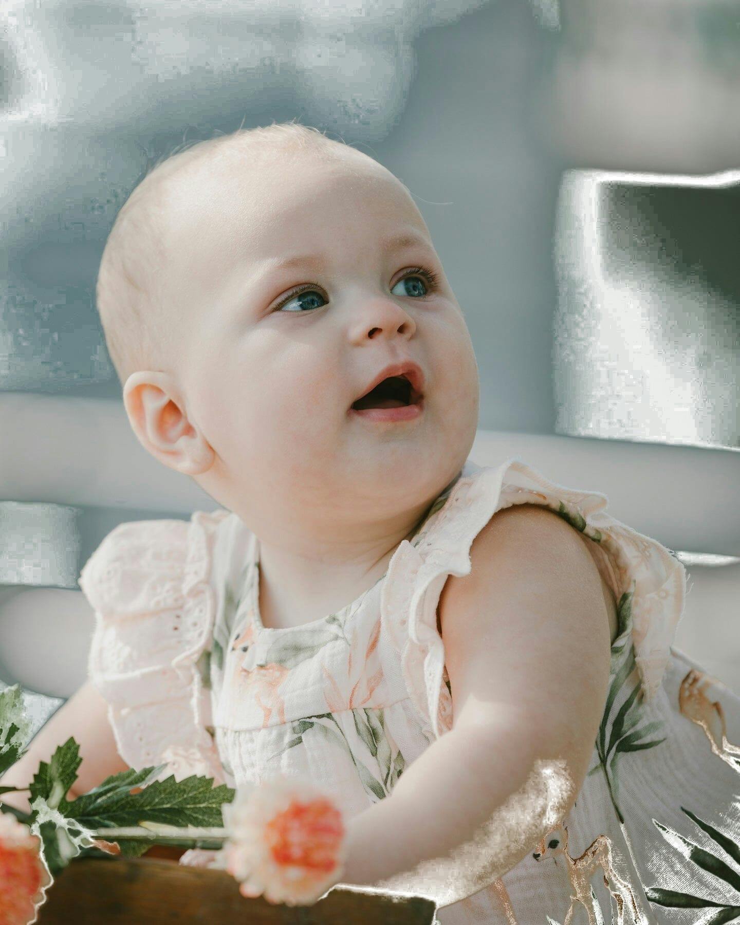 Muslin Dress And Bloomer Set Peach Deer Print