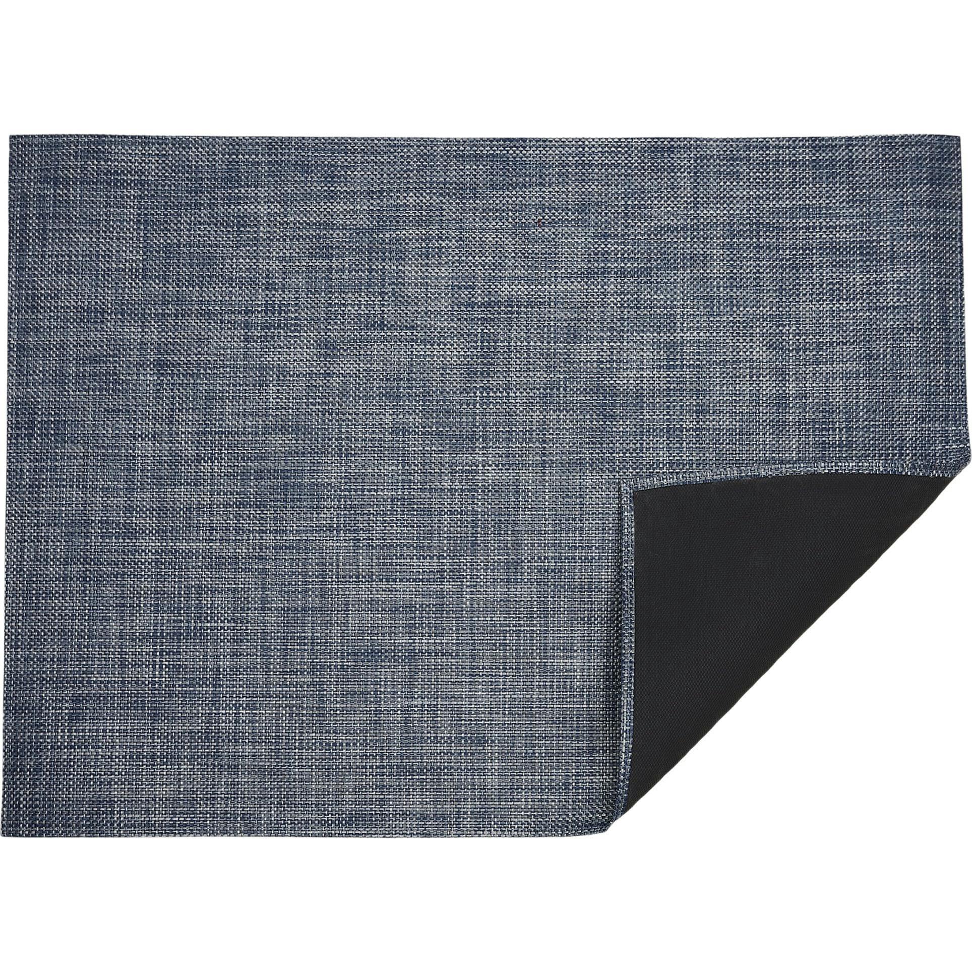 Basketweave Floor Mat, Blue
