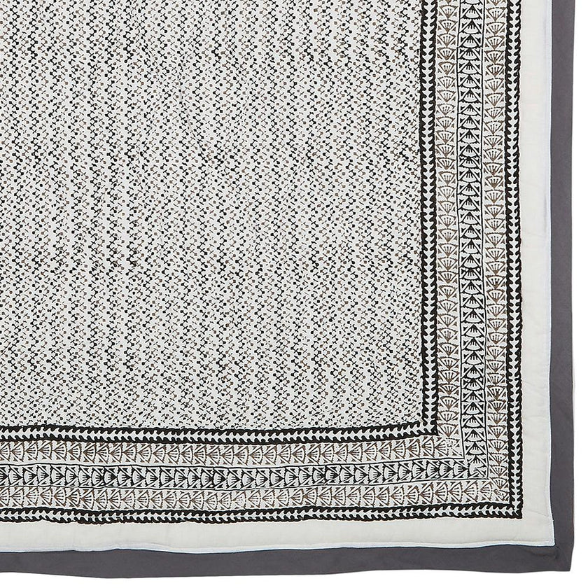 Block-Printed Cotton Crib Quilt