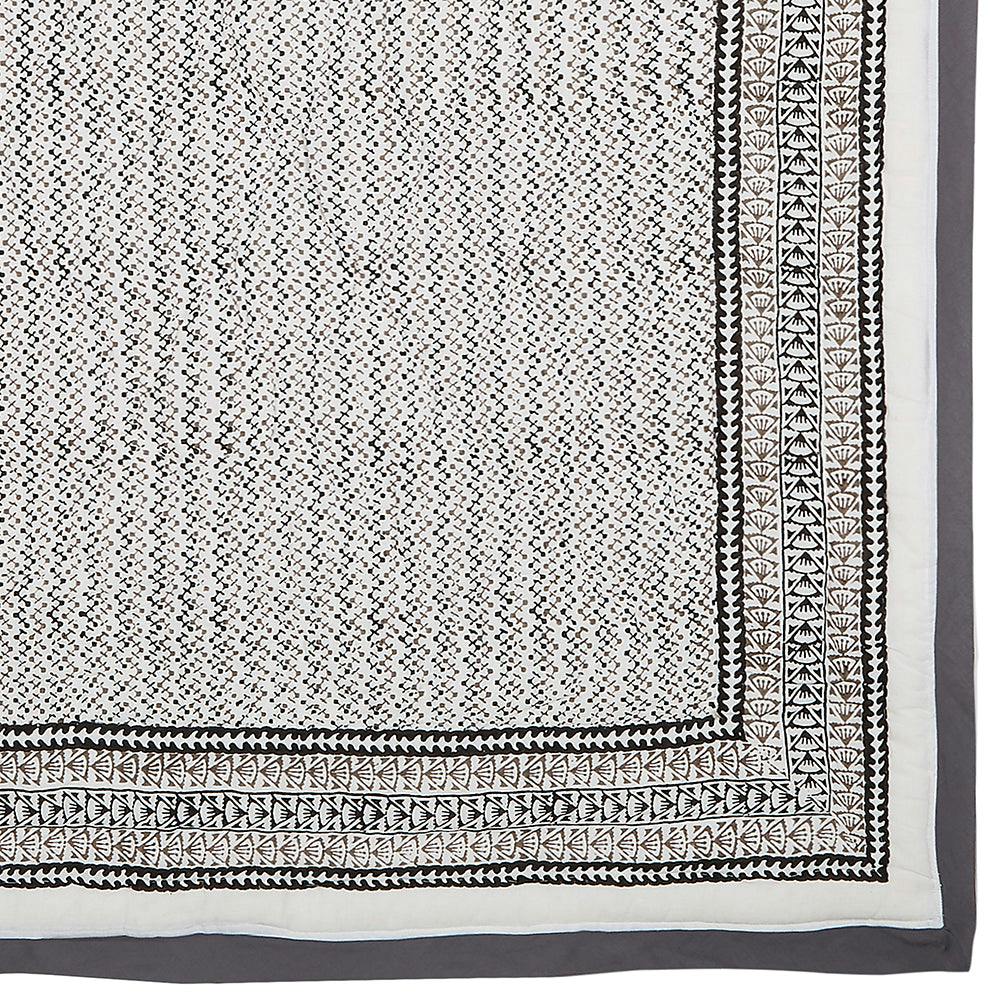 Block-Printed Cotton Crib Quilt