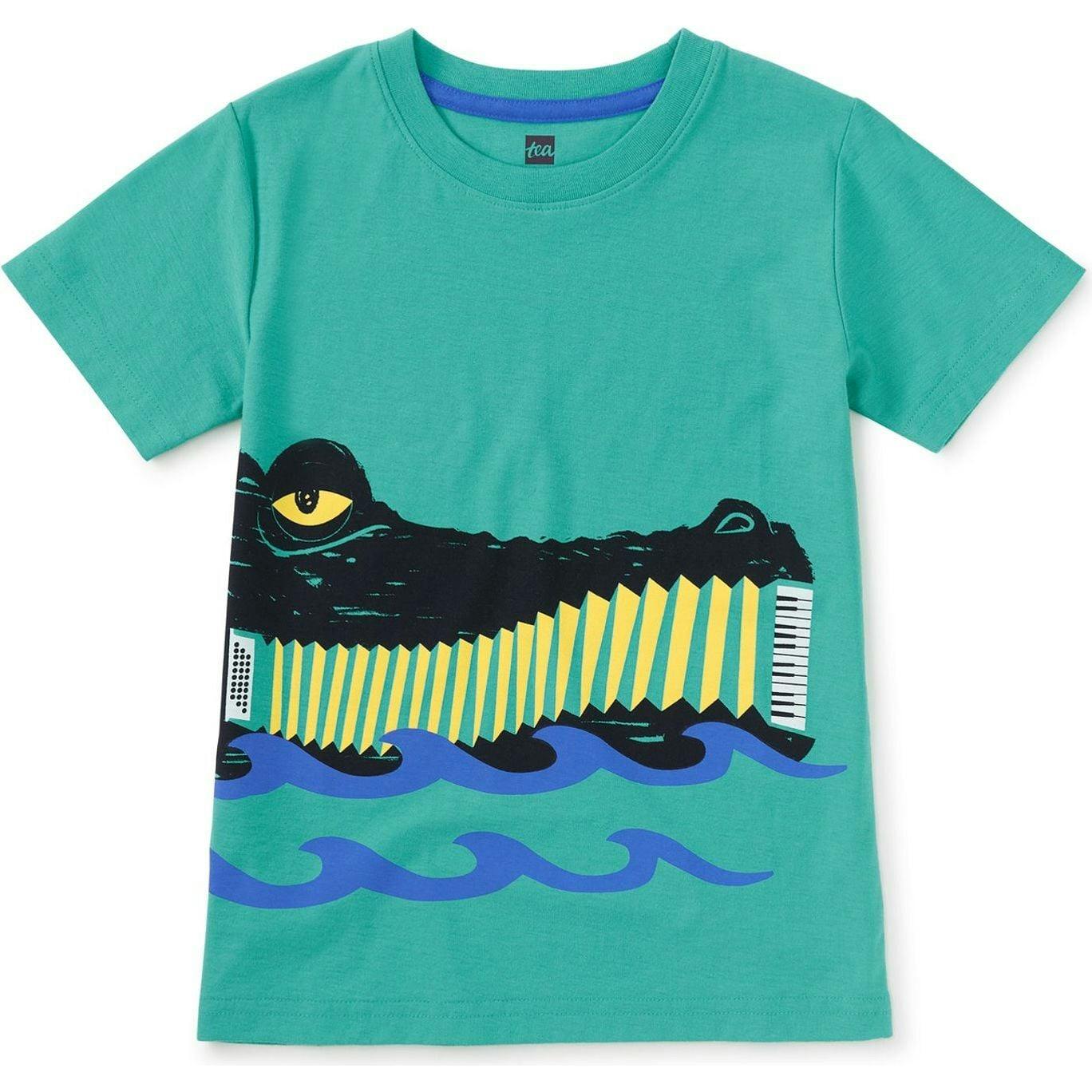 Accordion Croc Graphic Tee, Green
