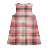 Plaid Jumper with Flowers