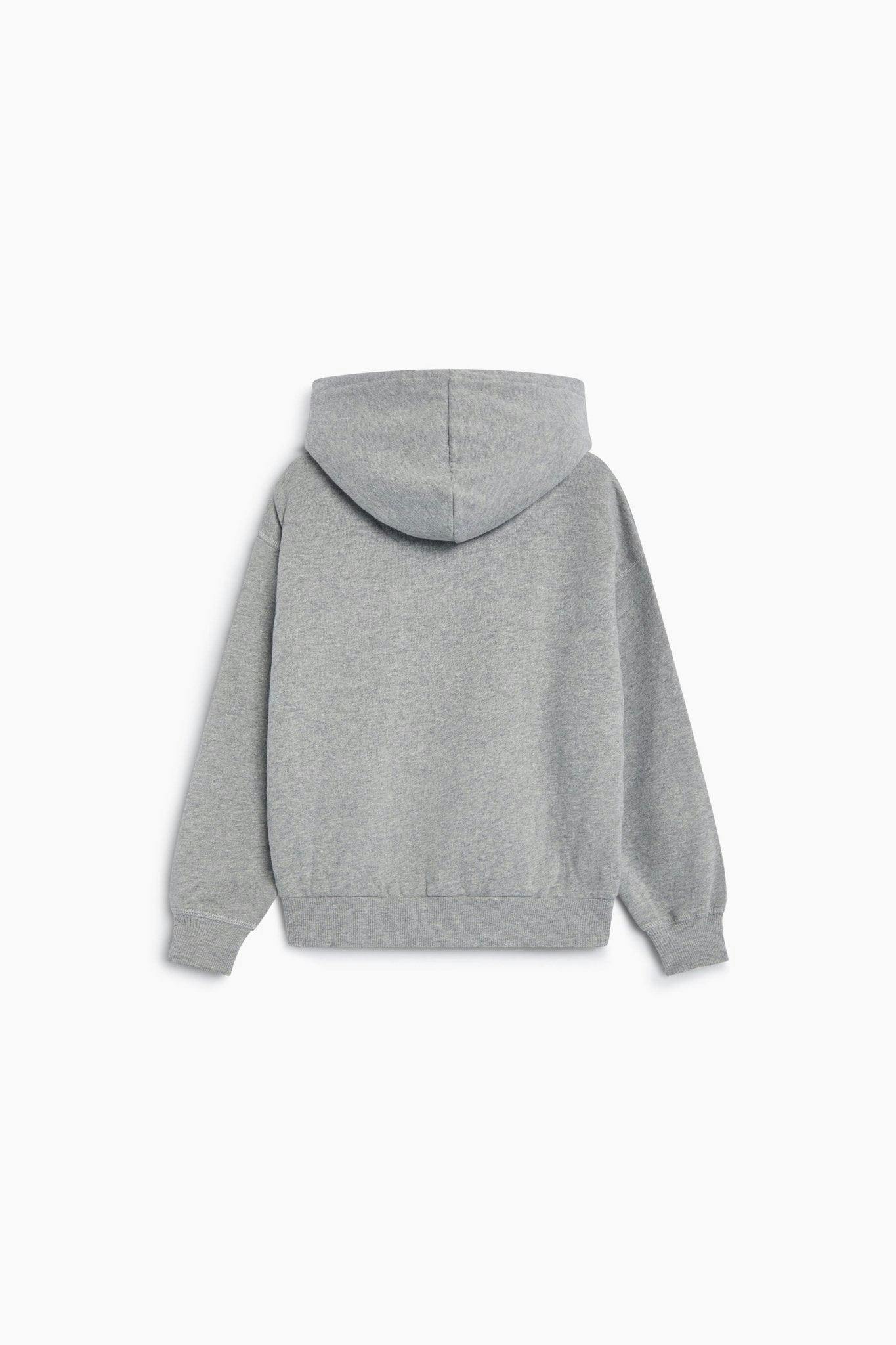 TNS Logo Hoodie Mid Grey Melange