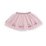 Sweet Bow Cherries - Tutu Skirt with Bike Shorts