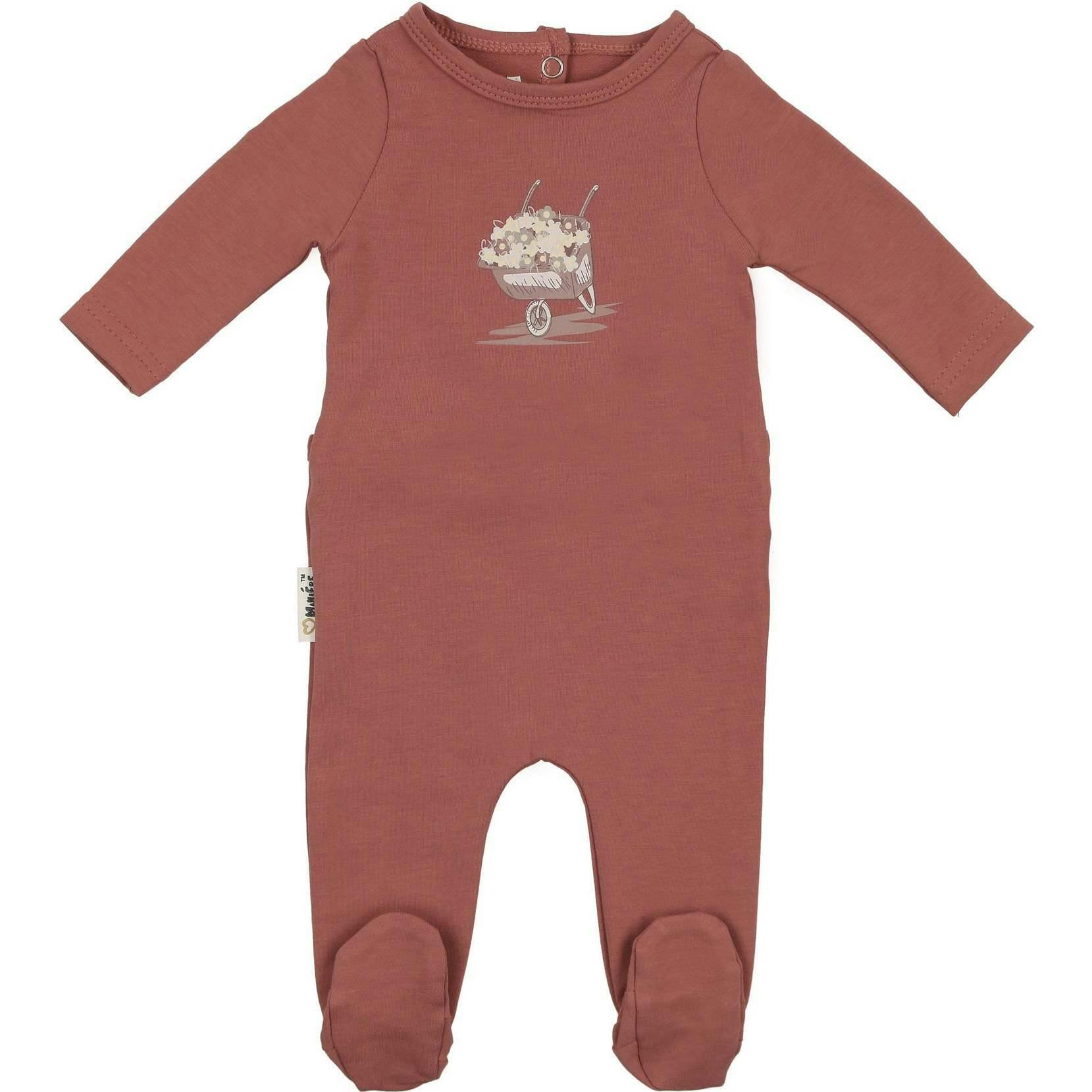 Whimsy Wheelbarrow Footie and Beanie Set