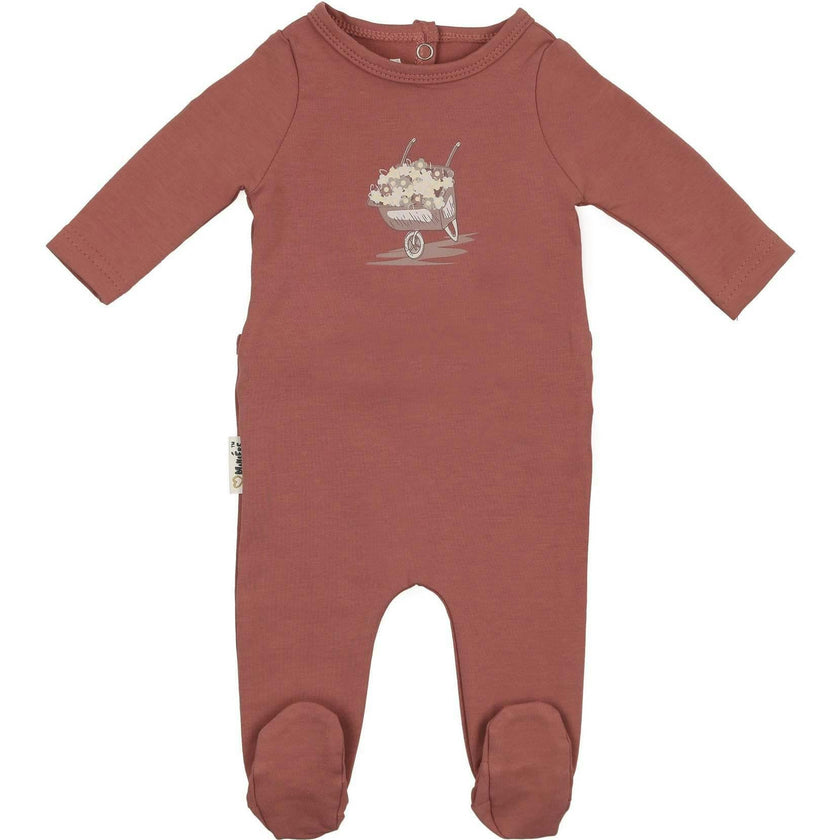 Whimsy Wheelbarrow Footie and Beanie Set