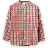 Boys Long Sleeve Check Shirt, Blue