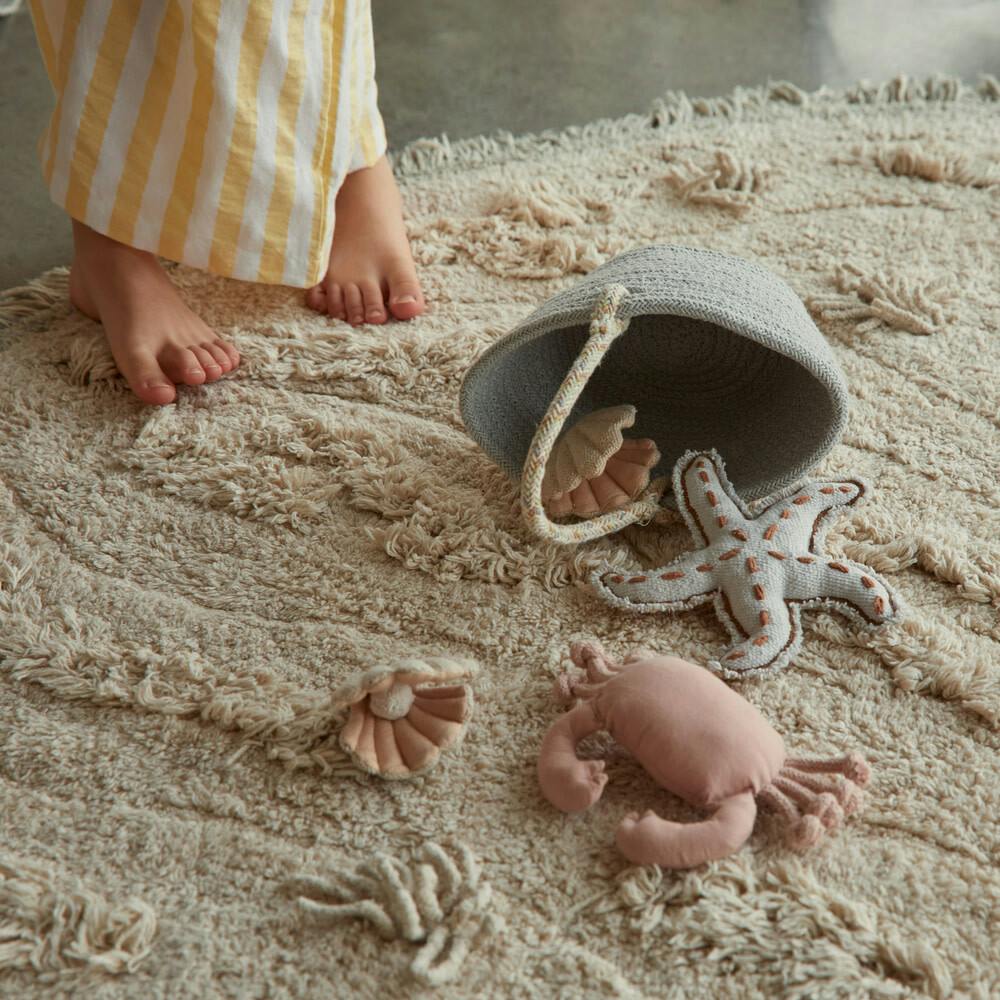 Island Washable Round Play Rug