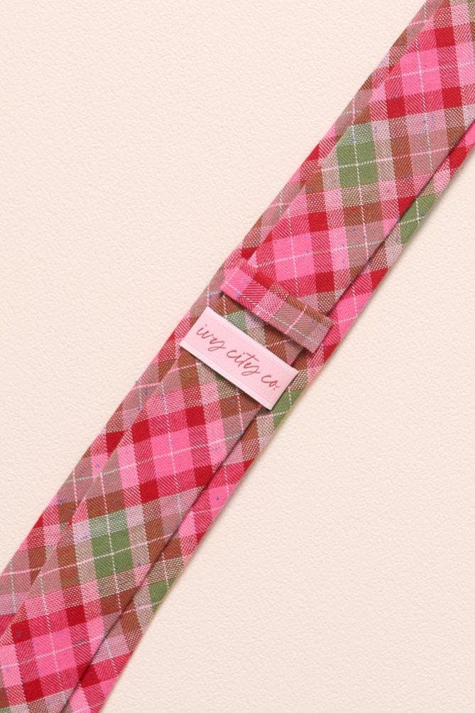Ties in Rosewood Tartan