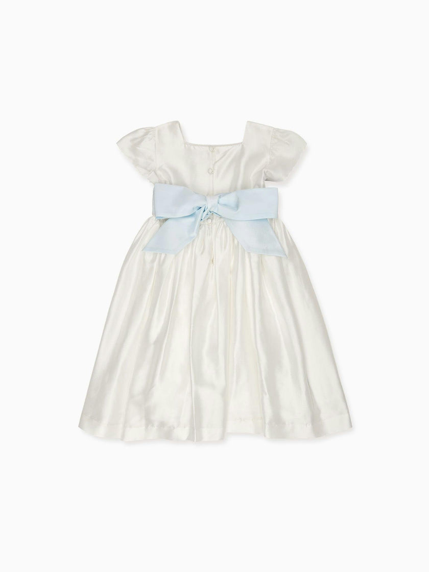 Ivory Emilie Silk Ceremony Girl Dress