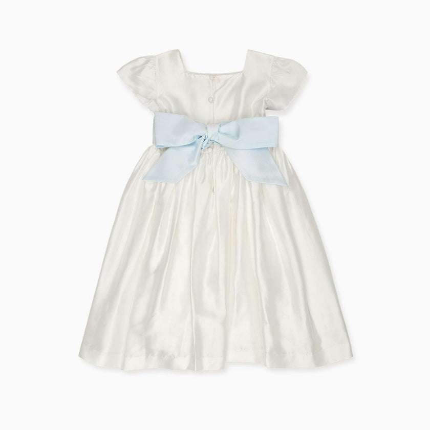 Ivory Emilie Silk Ceremony Girl Dress