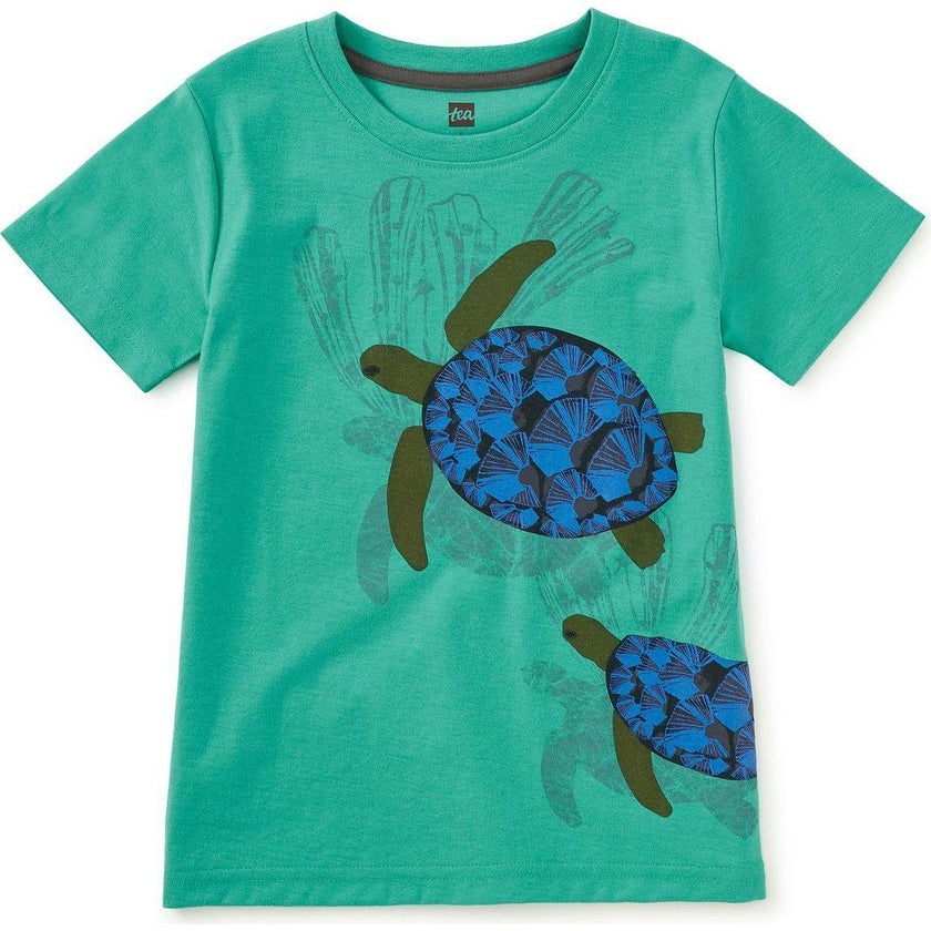 Turtles In Motion Graphic Tee, Blue