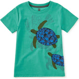 Turtles In Motion Graphic Tee, Blue