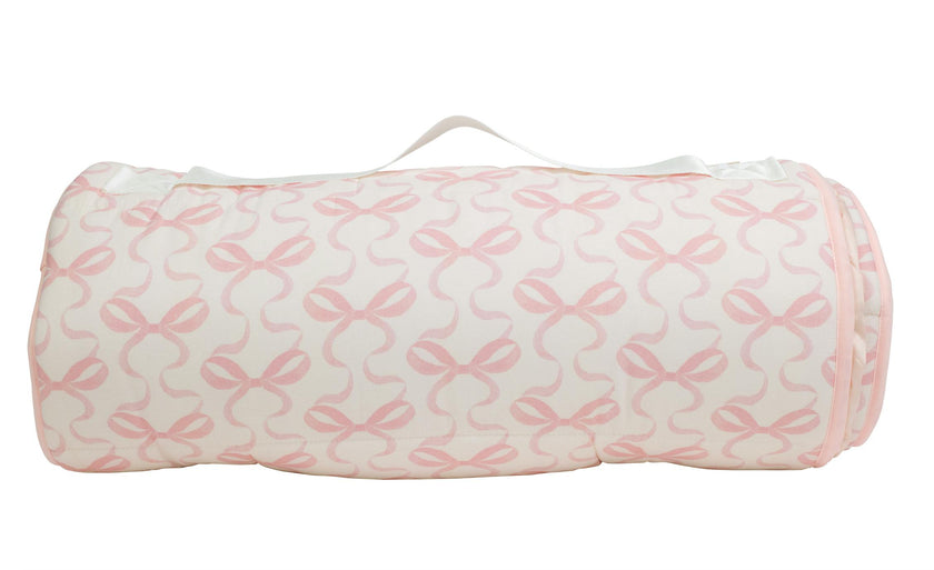 The Nap Mat in Bows on Pink