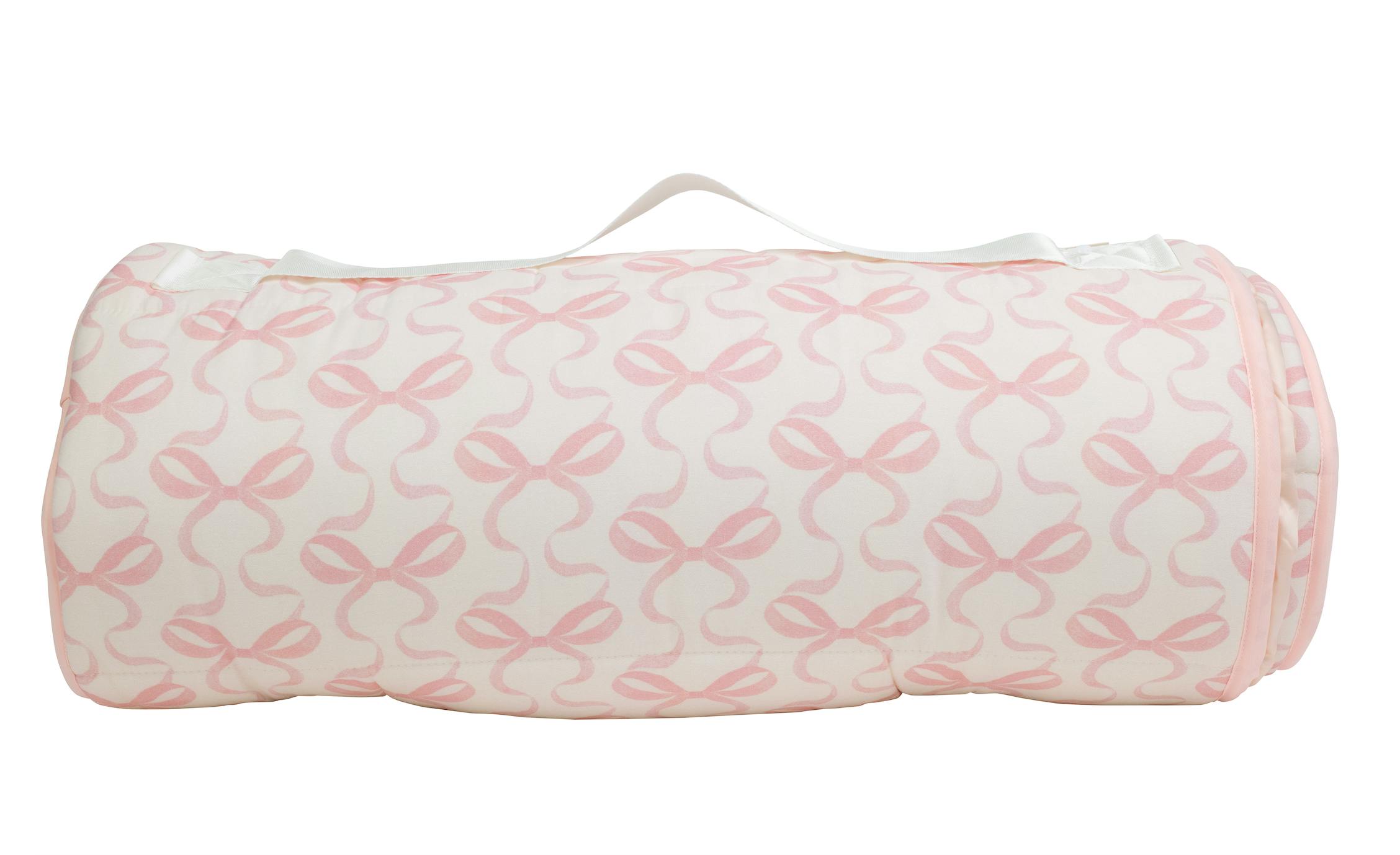 The Nap Mat in Bows on Pink