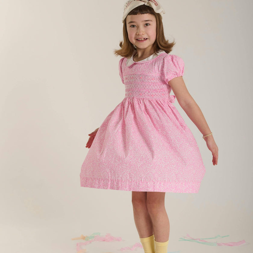 Hand-Smocked Girls Dress - Esme