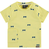 All-Over Sunglasses Graphic Print Enlarged Side Pocket T-Shirt