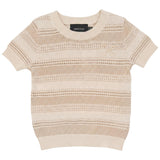 Stripe Textured Knit Sweater