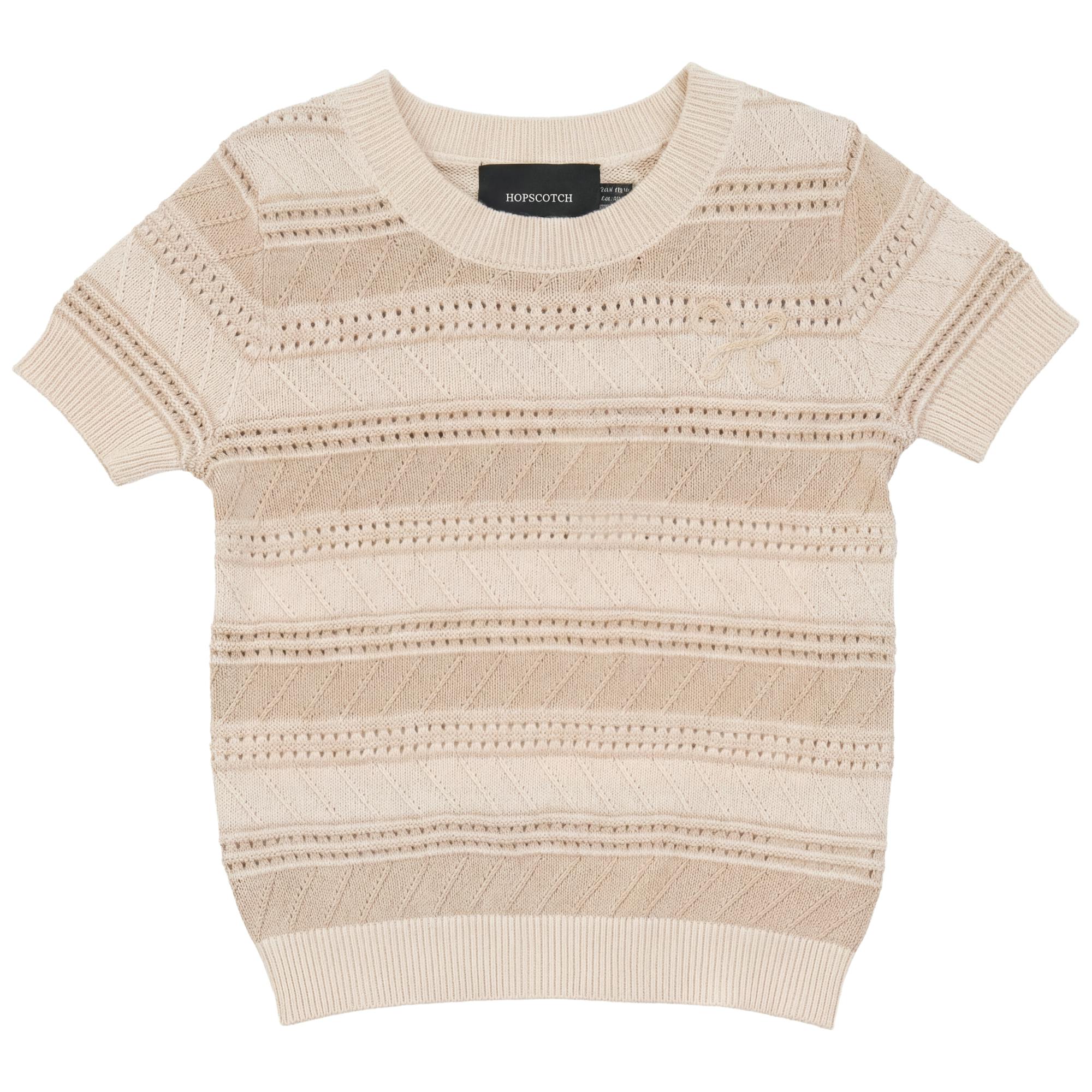 Stripe Textured Knit Sweater