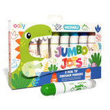 Jumbo Jots Dual Tip Stamp Markers - Dinosaur - Set of 8