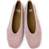 Women's Twins Textile Square Toes Ballerina Shoes