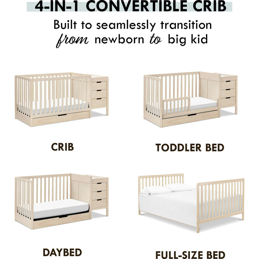 Colby 4-In-1 Convertible Crib & Changer Combo