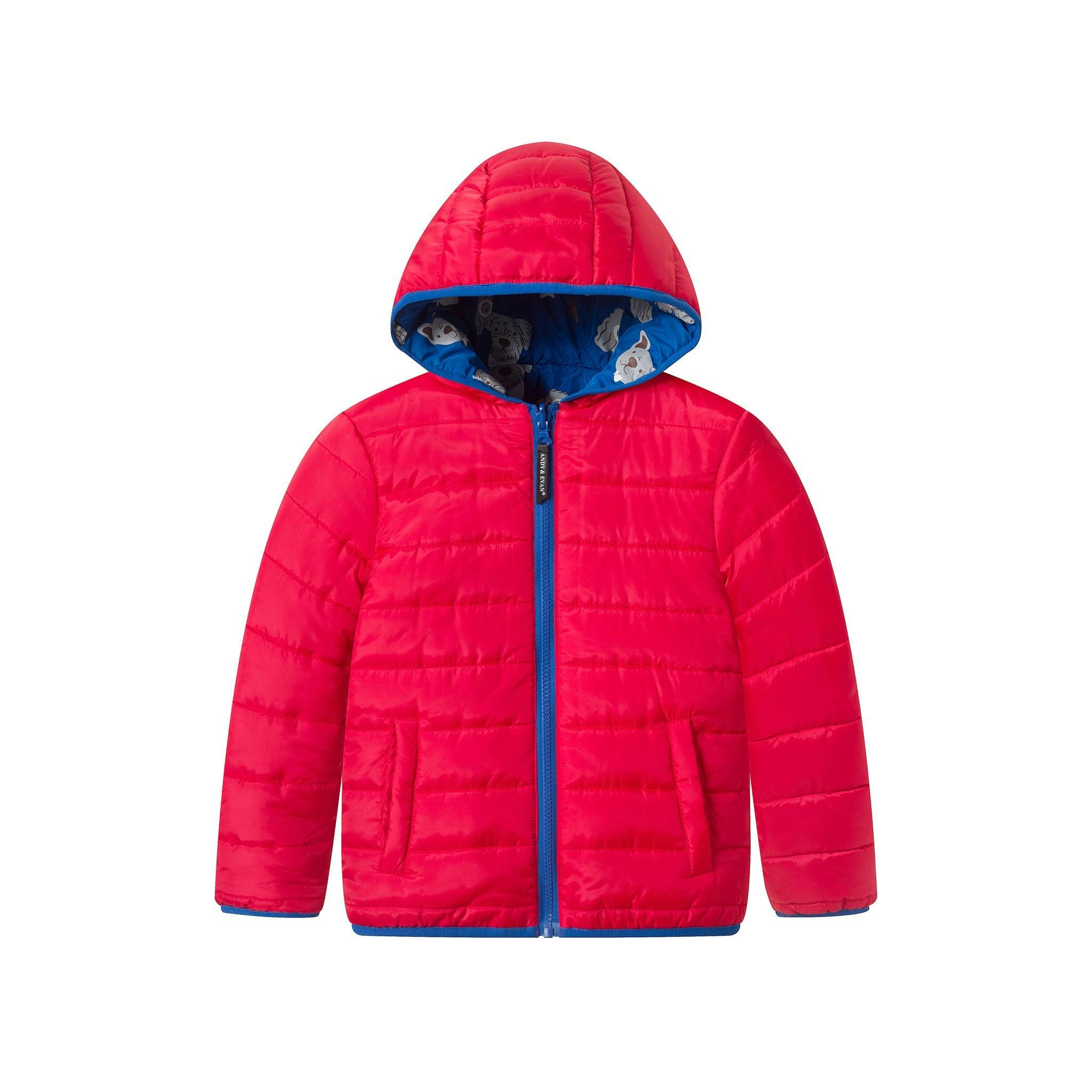 Reversible Color-Changing Puffer Jacket | Dog Print