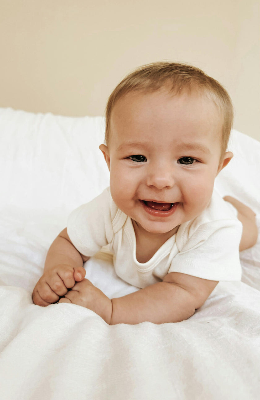 Bestie Clay Organic Cotton Baby Bodysuit Short Sleeve