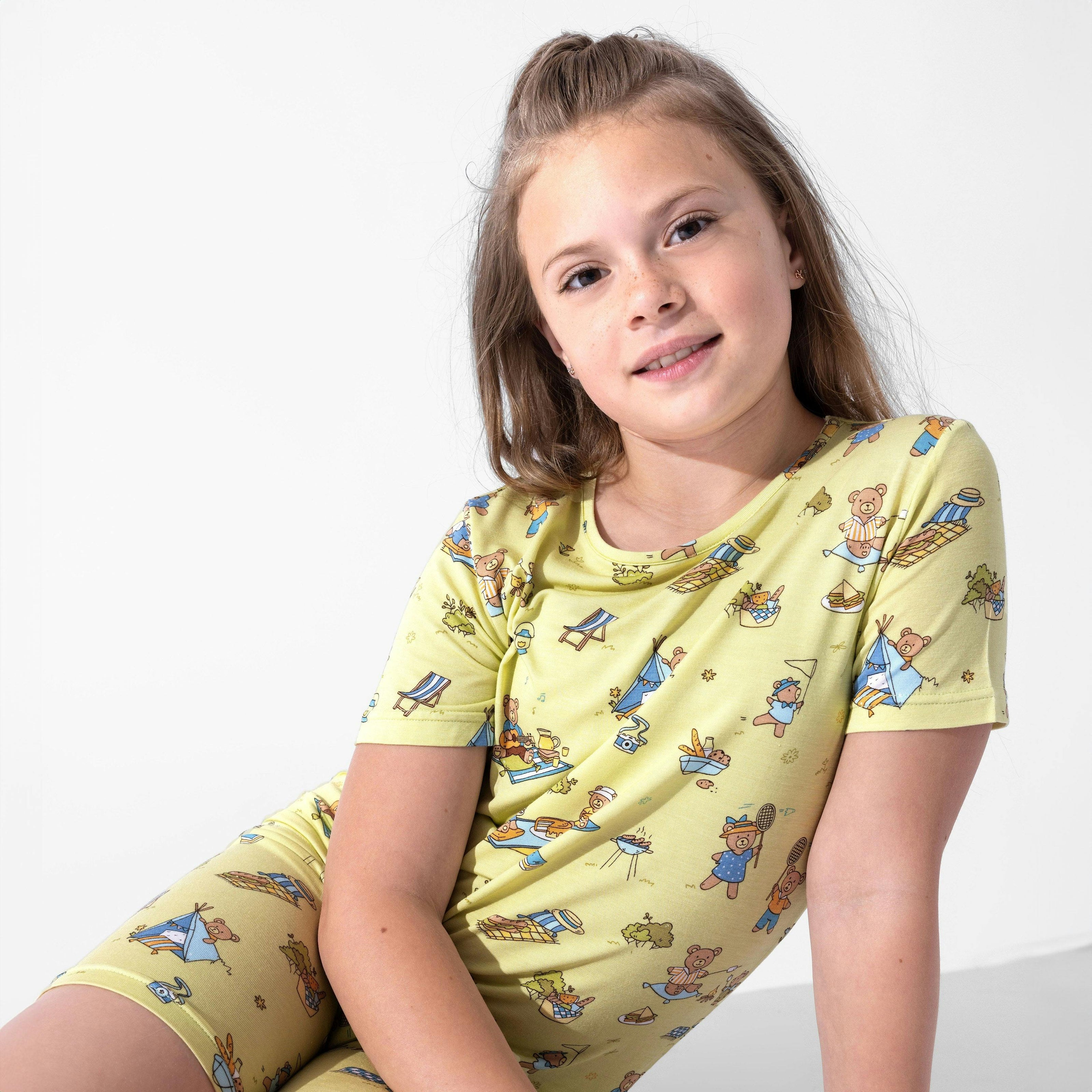 Teddy Picnic Kids Pajama Short Set