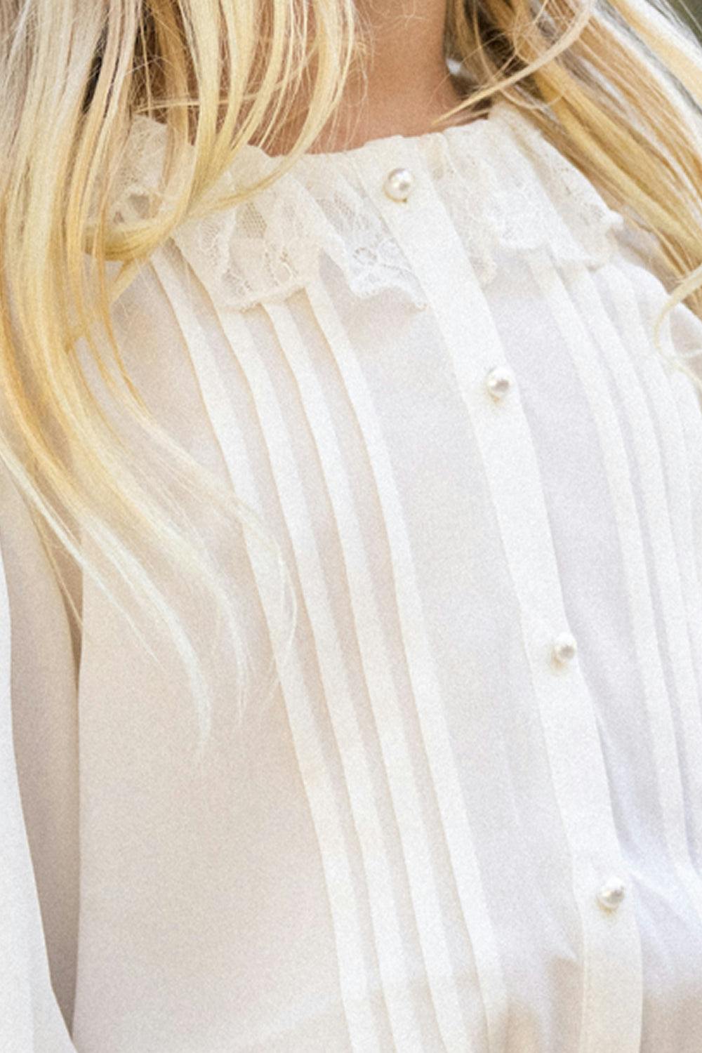 Mini Constance Blouse in Ivory