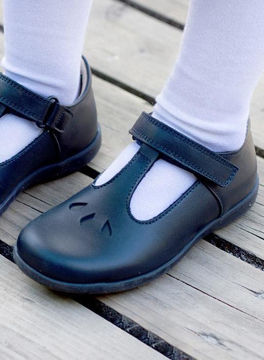 Hampton Classics Evie School Shoes in Navy