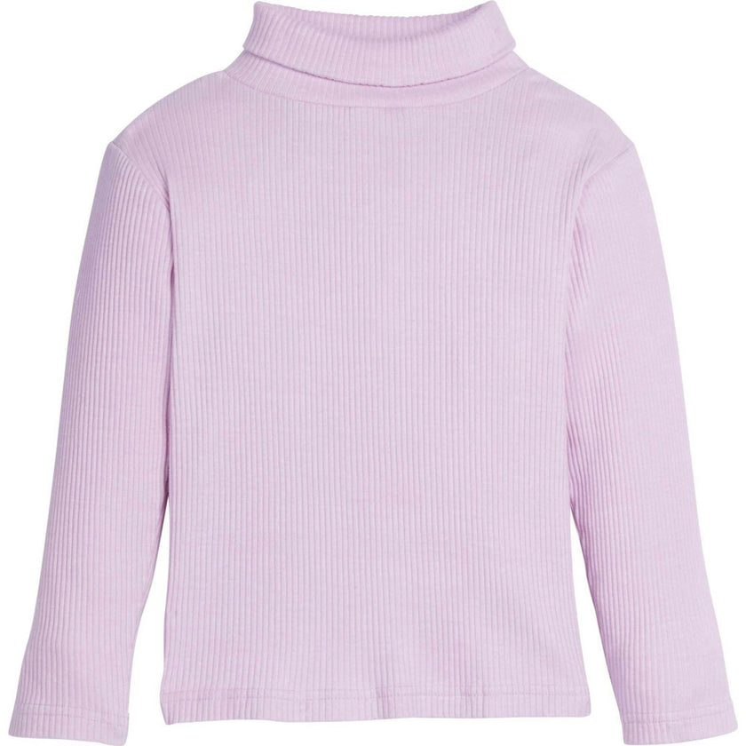 Stretchy Ribbed Long Sleeve Turtleneck Sweatshirt