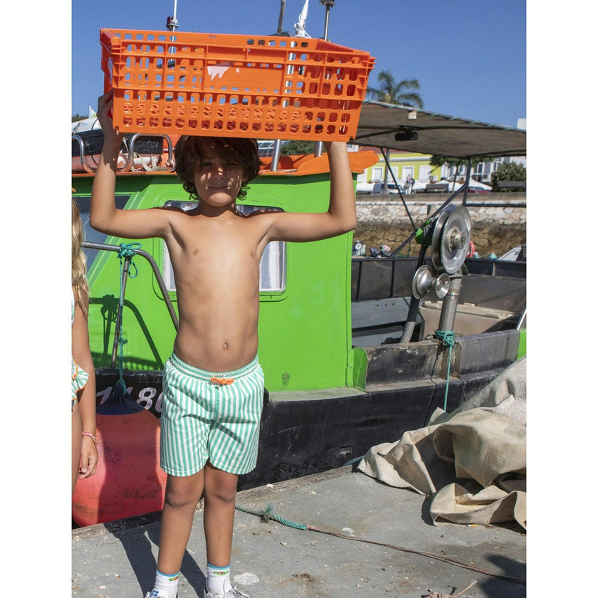 Pop stripes classic swim shorts