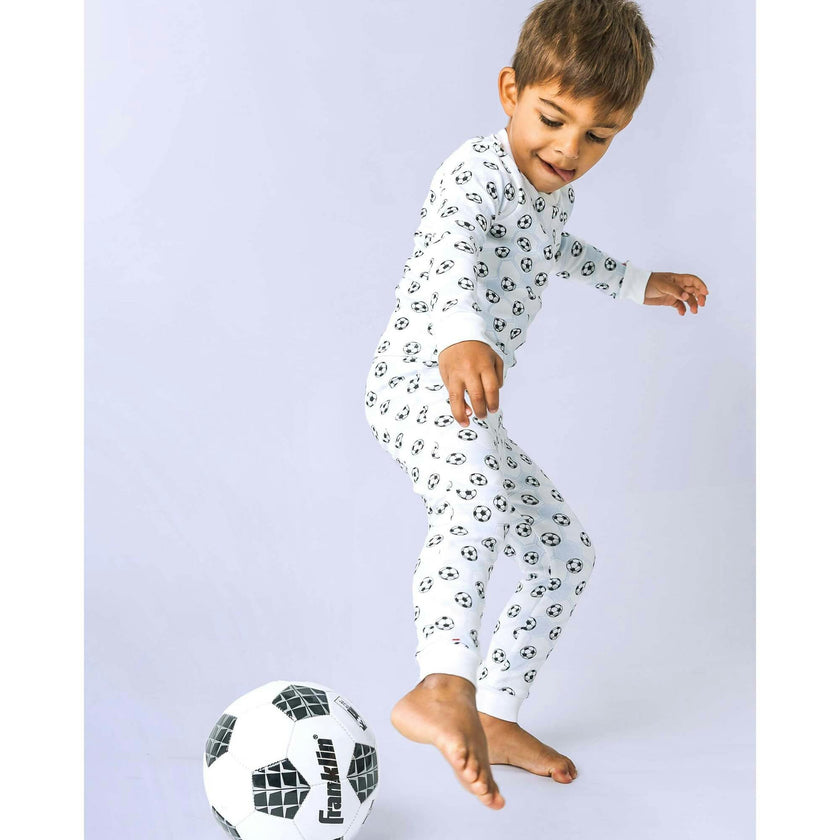 The Organic Long Sleeve Pajama Set [Soccer]
