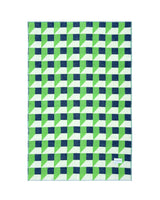 Blanket CUBICS Apple / Navy Print 4.25 x 6.5ft