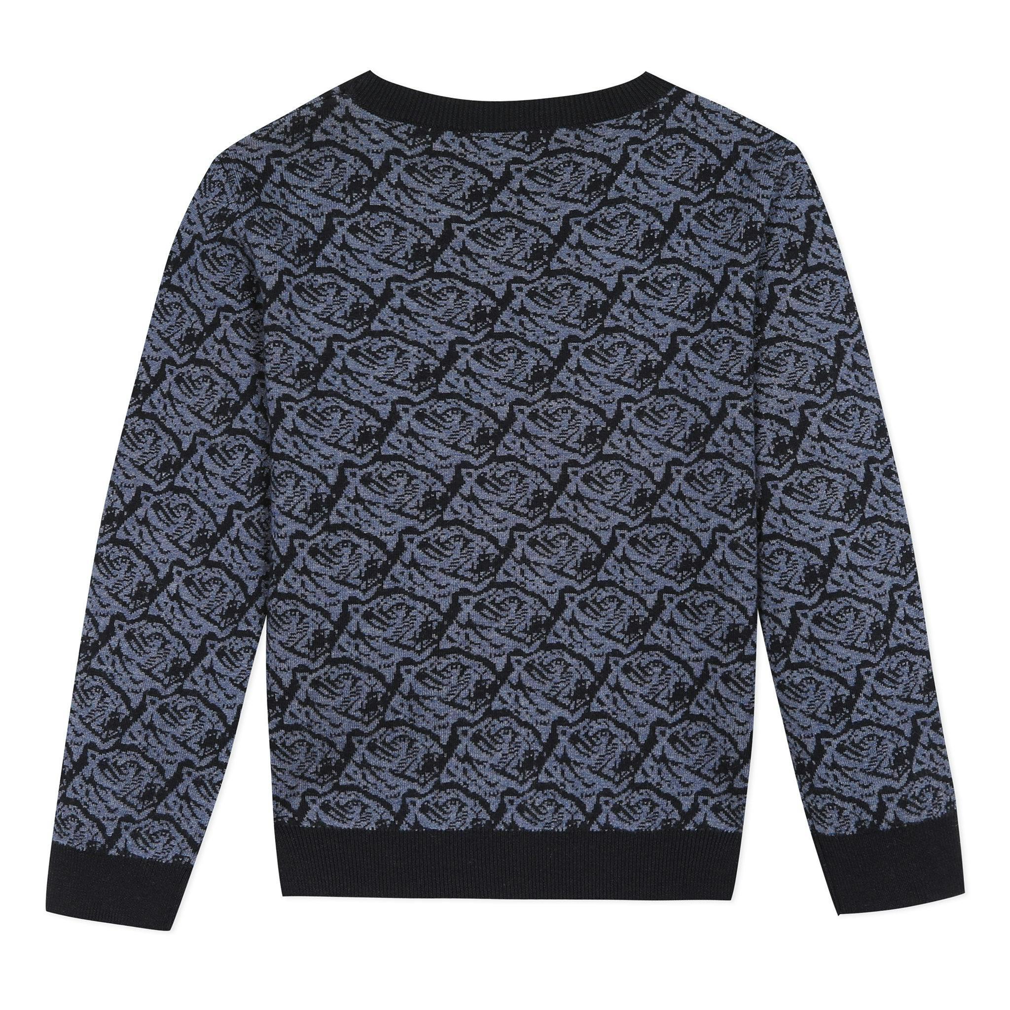 KENZO KIDS Classic Tiger Logo Jacquard Sweater