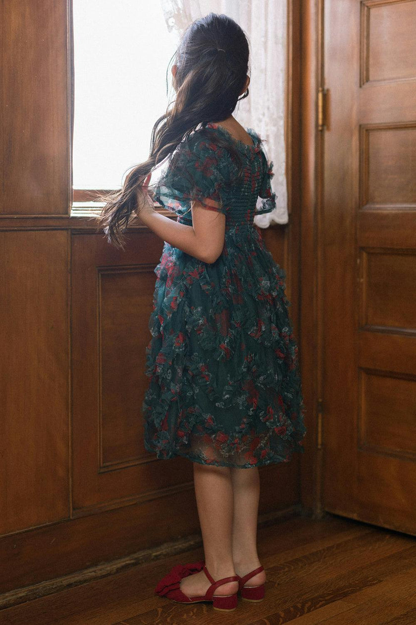 Mini Florentina Dress in Emerald Truly Madly Deeply