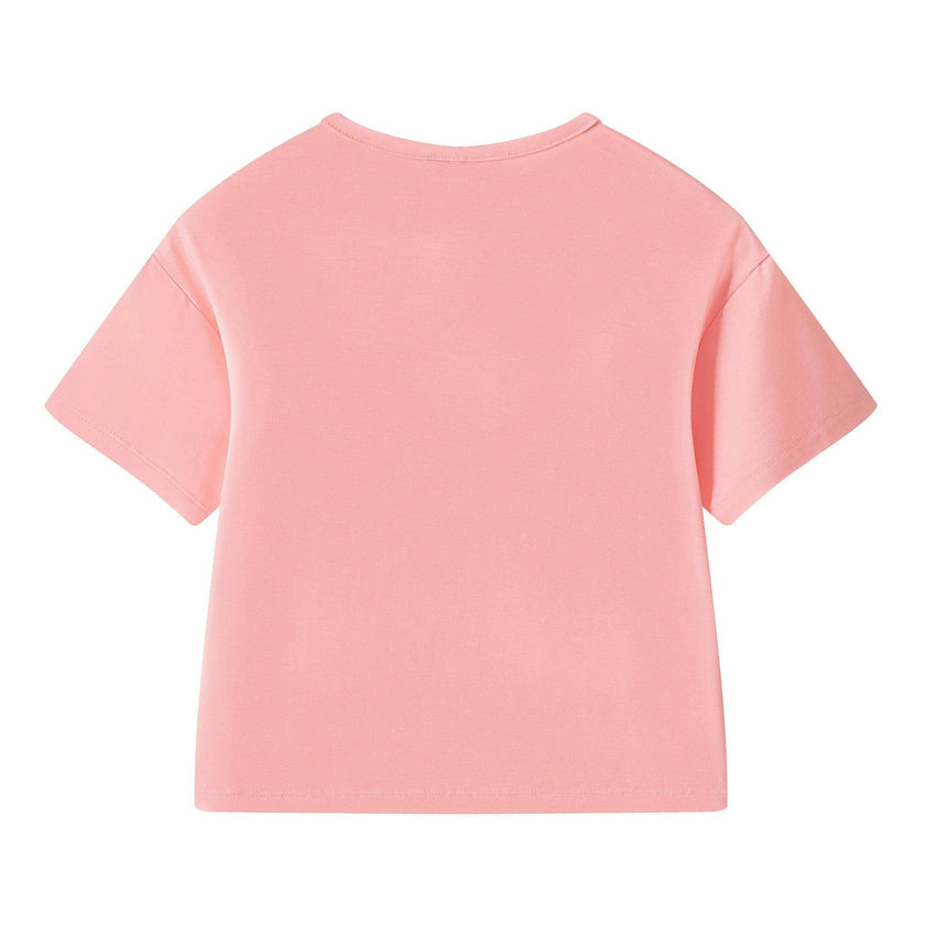 Short Sleeve Pink Pajama Set | Cherry Heart