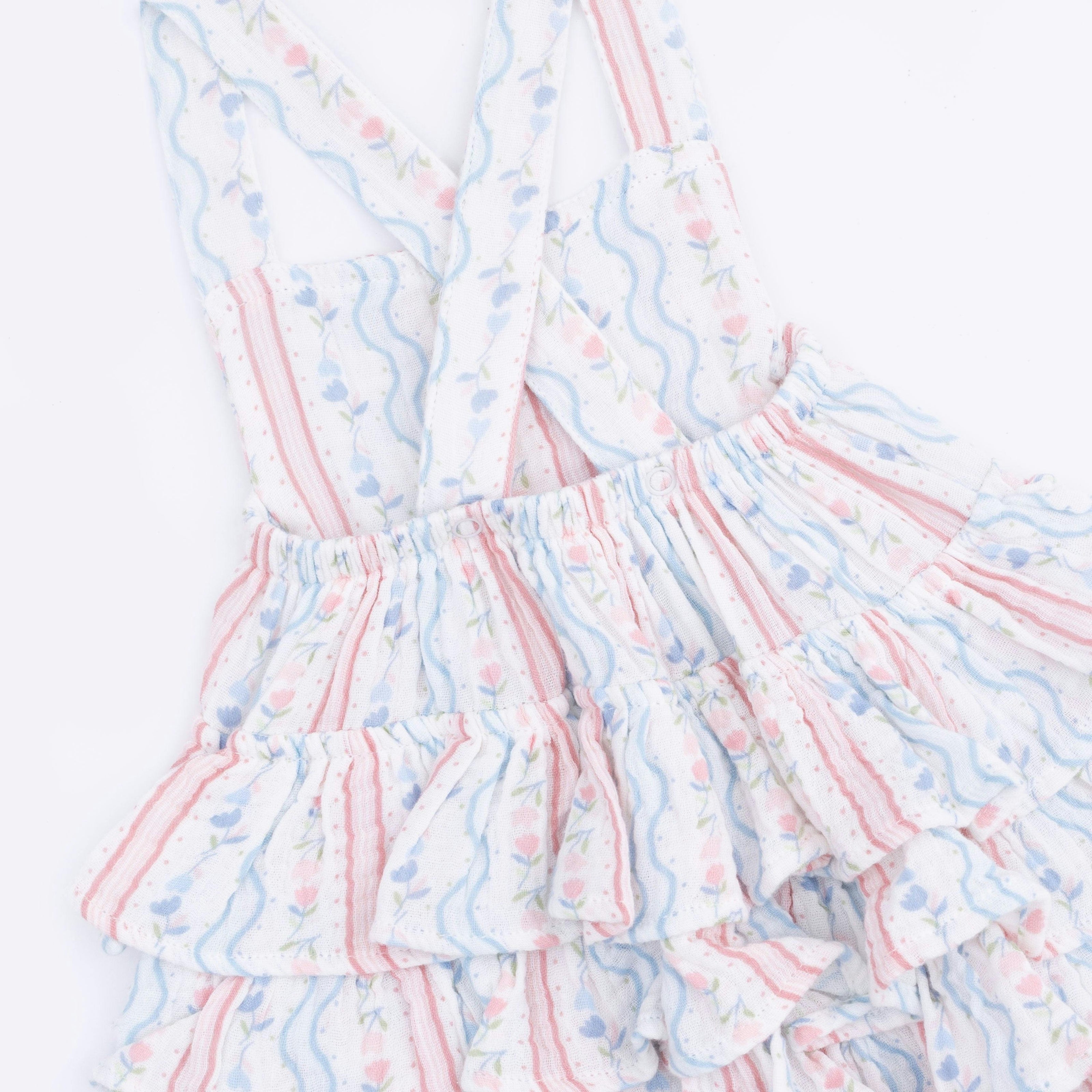 Tulip Stripe - Ruffle Sunsuit